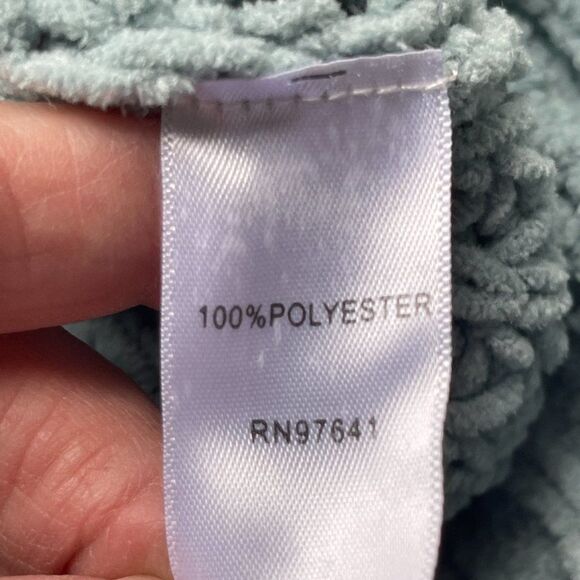 J.Jill Loose Knit, Dusty Blue/Teal Scoop-neck Oversize Sweater, Size XL - Picture 4 of 8